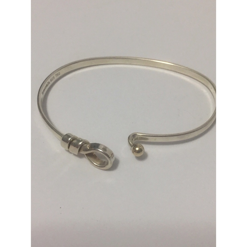 🚫SOLD🚫Tiffany Silver w/ Gold Hook & Eye Bracelet - Picture 2 of 7